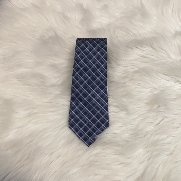 Michael Kors Men's Neck Tie Navy Blue Artisanal - Picture 3 of 3